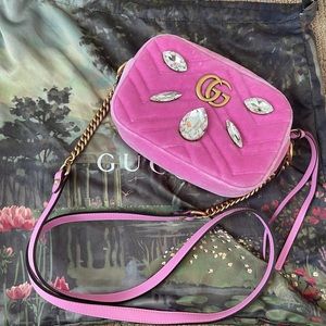 Gucci Marmont mini velvet bag